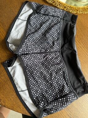 Lululemon Run Speed Shorts in a Dottie Eyelet pattern